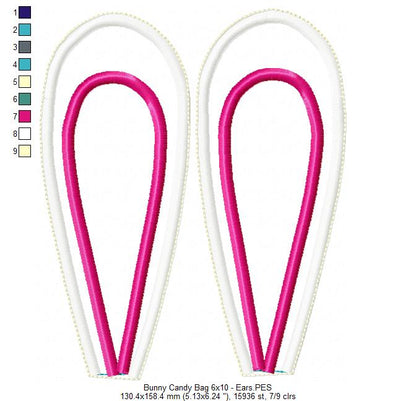 Bunny Candy Bag - ITH Project - Machine Embroidery Design