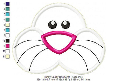 Bunny Candy Bag - ITH Project - Machine Embroidery Design