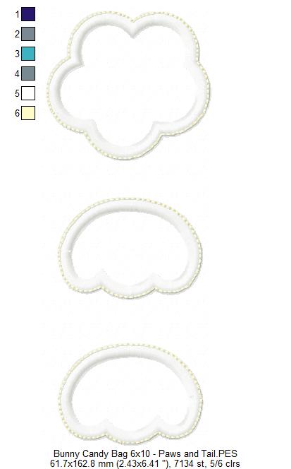 Bunny Candy Bag - ITH Project - Machine Embroidery Design