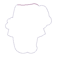 Bunny Girl holding Egg - ITH Project - Machine Embroidery Design