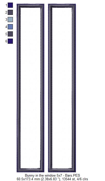 Bunny in the window Door Ornament - ITH Project - Machine Embroidery Design