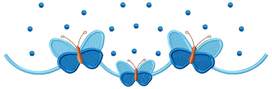 Delicate Butterflies - Fill Stitch - Machine Embroidery Design