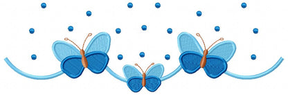 Delicate Butterflies - Fill Stitch - Machine Embroidery Design