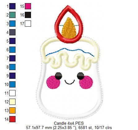 Cute Tree Ornaments Set - ITH Project - Machine Embroidery Design