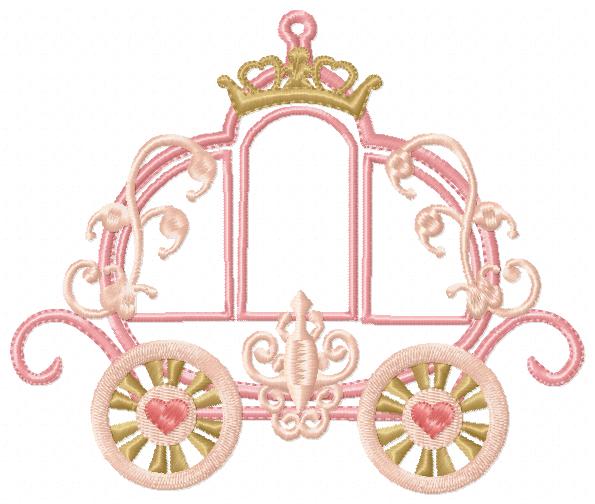 Princess Royal Carriage - Applique - Machine Embroidery Design
