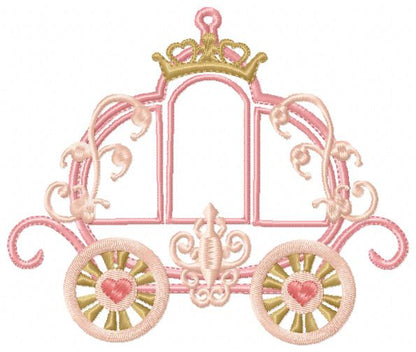 Princess Royal Carriage - Applique - Machine Embroidery Design