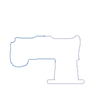 Cat on Top of a Sewing Machine - Applique