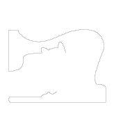 Vintage Sewing Machine and a Cat - Applique - Machine Embroidery Design