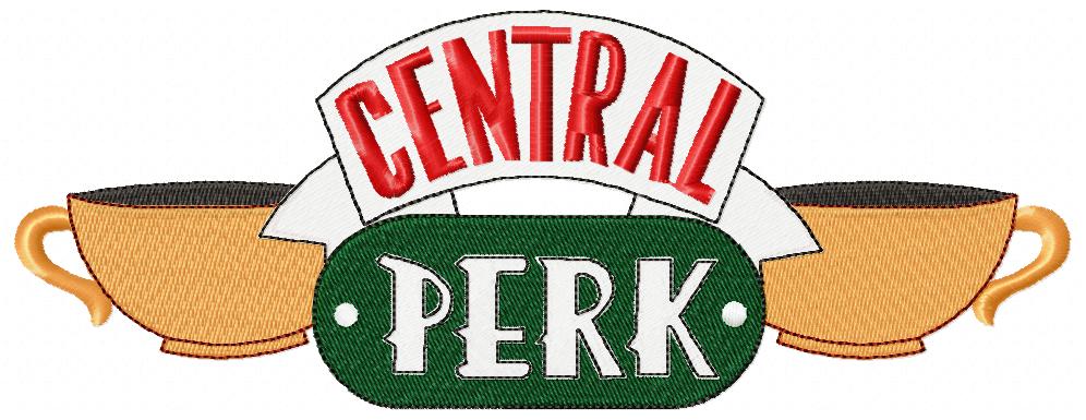 Central Coffee Shop Logo - Fill Stitch - Machine Embroidery Design