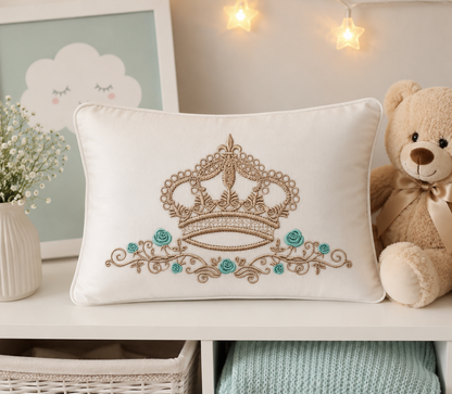Royal Crown Roses - Satin Stitch - Machine Embroidery Design