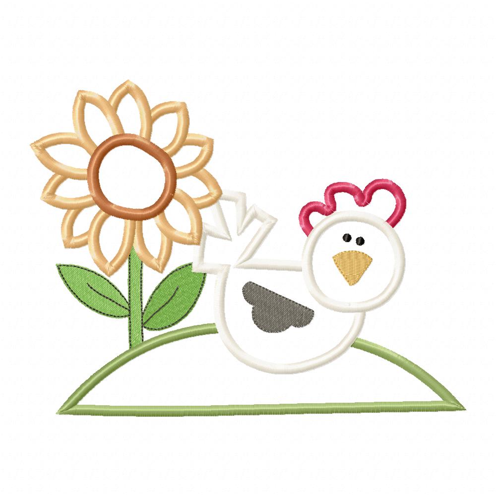 Little Farm Buddies Animals and Flowers - Applique - Set of 7 designs