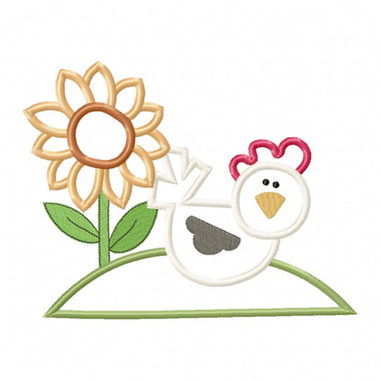 Little Farm Buddies Animals and Flowers - Applique - Set of 7 designs