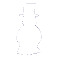 Christmas Penguins Vase Ornament Set - ITH Project - Machine Embroidery Design