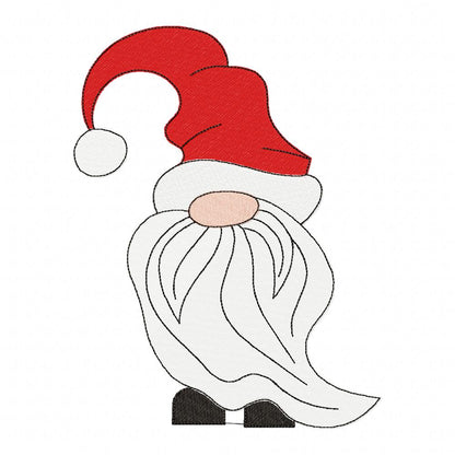Cozy Christmas Gnome Trio - Fill Stitch - Machine Embroidery Design