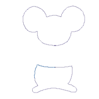 Princess Cinderella Mouse - Applique