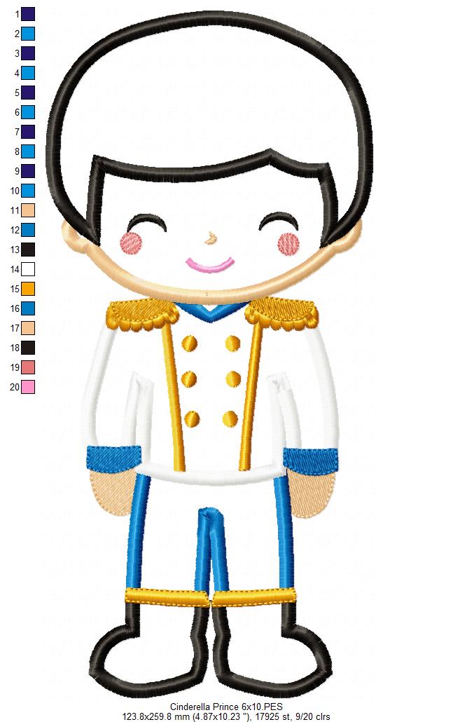 Cinderella Prince Cute - Applique