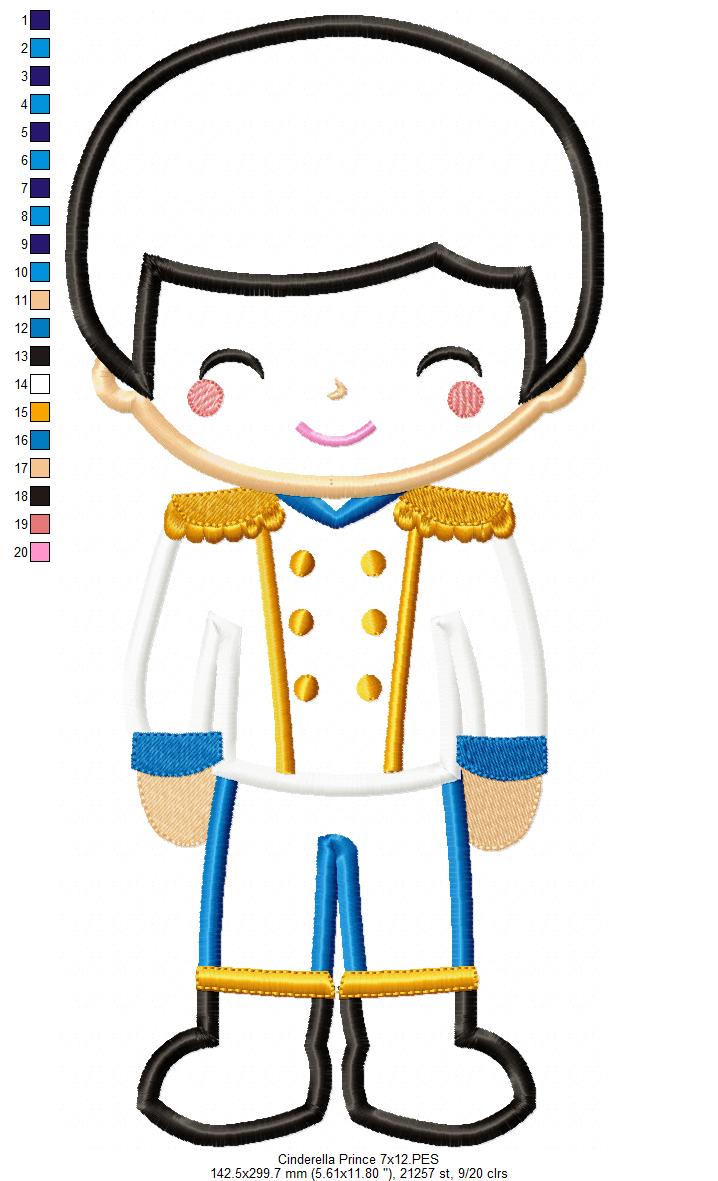 Cinderella Prince Cute - Applique