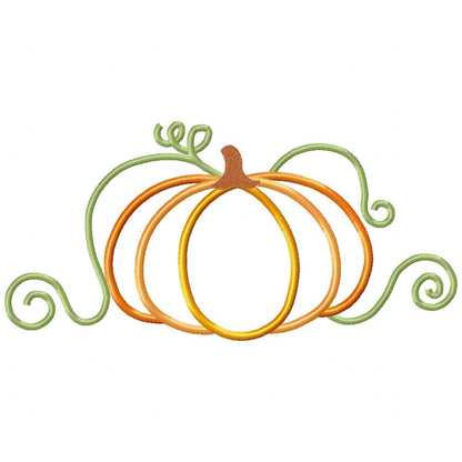 Princess Cinderella Pumpkin - Applique - Machine Embroidery Design