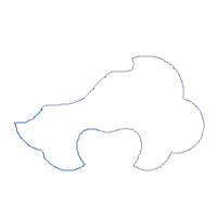 Sleepy Baby Cloud Boy - Applique - Machine Embroidery Design