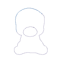 Little Cow Girl Blinking - Applique - Machine Embroidery Design