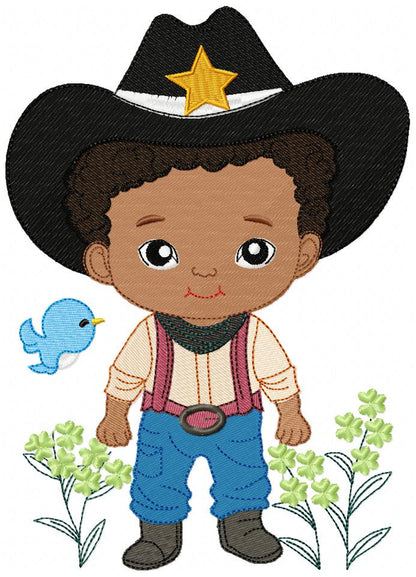 🌵 Western Kids Collection – Fill Stitch – Machine Embroidery Design