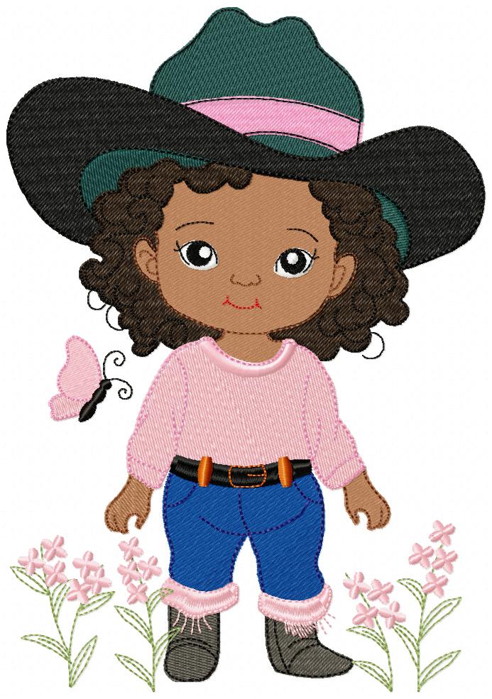🌵 Western Kids Collection – Fill Stitch – Machine Embroidery Design
