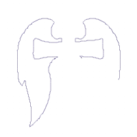 Cross and Wings - Applique Embroidery