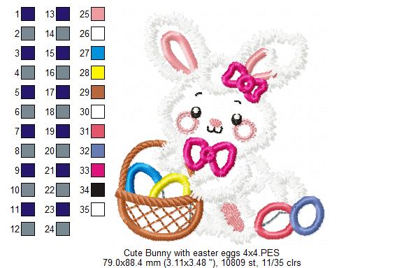 Cute Bunny - Applique