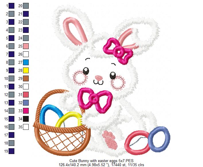 Cute Bunny - Applique