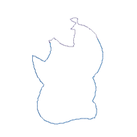 Cute Chick Girl with Bow - Applique - Machine Embroidery Design