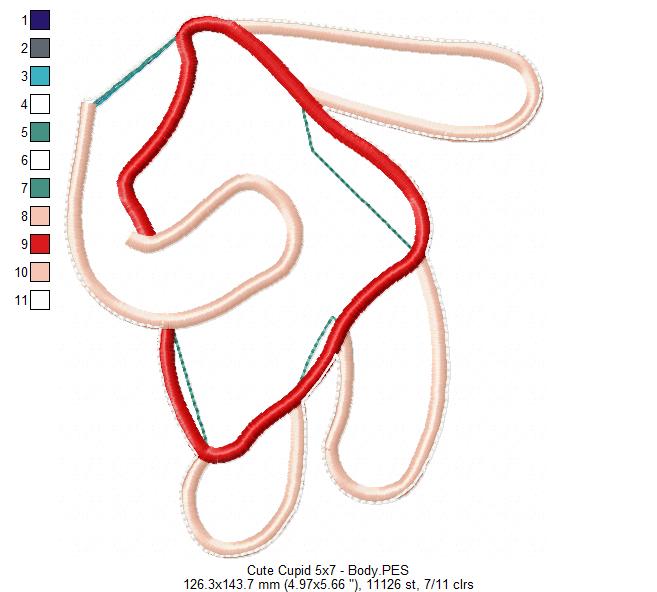 Cute Cupid - ITH Project - Machine Embroidery Design