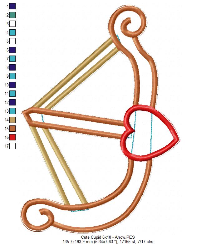 Cute Cupid - ITH Project - Machine Embroidery Design