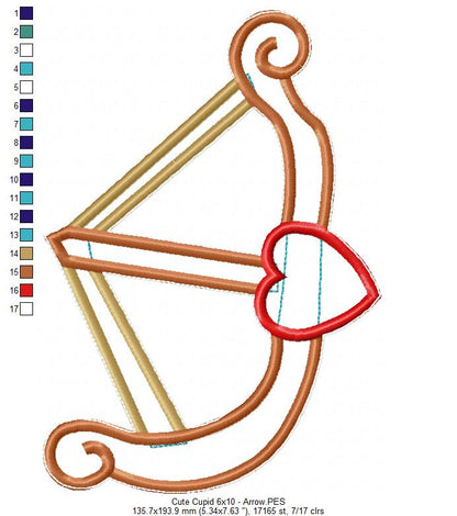 Cute Cupid - ITH Project - Machine Embroidery Design