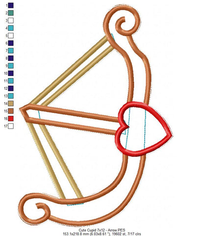 Cute Cupid - ITH Project - Machine Embroidery Design