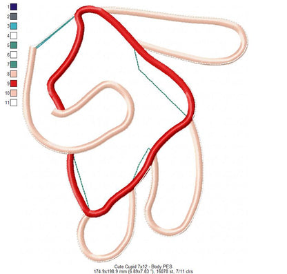 Cute Cupid - ITH Project - Machine Embroidery Design