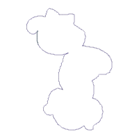 Cute Dogs Wreath - ITH Project - Machine Embroidery Design