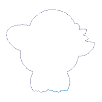 Baby Pig Apply for Spoon - ITH Project - Machine Embroidery Design