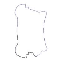 Pig with Hat Ornament - ITH Project - Machine Embroidery Design