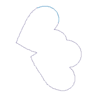 Valentine´s Mouse Ornament - ITH Project - Machine Embroidery Design