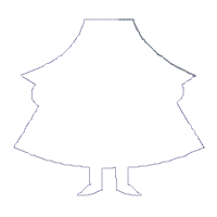 Cute Witch Ornament - ITH Project - Machine Embroidery Design