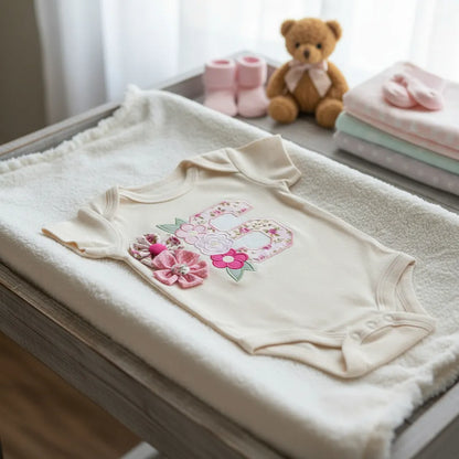 S is for Spring Flowers – Applique – Machine Embroidery Design