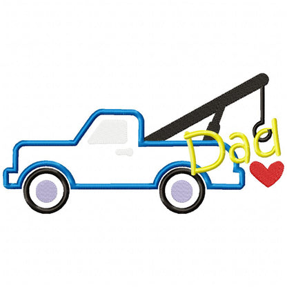 Dad Trucks Bundle - Appliqué - Machine Embroidery Design