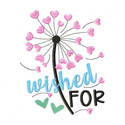 Dandelion Wished For - Fill Stitch - Machine Embroidery Design