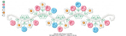 Delicate Flowers Branch - Fill Stitch