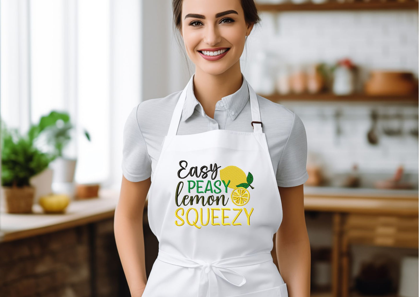 Easy Peasy Lemon Squeezy - Fill Stitch - Machine Embroidery Design