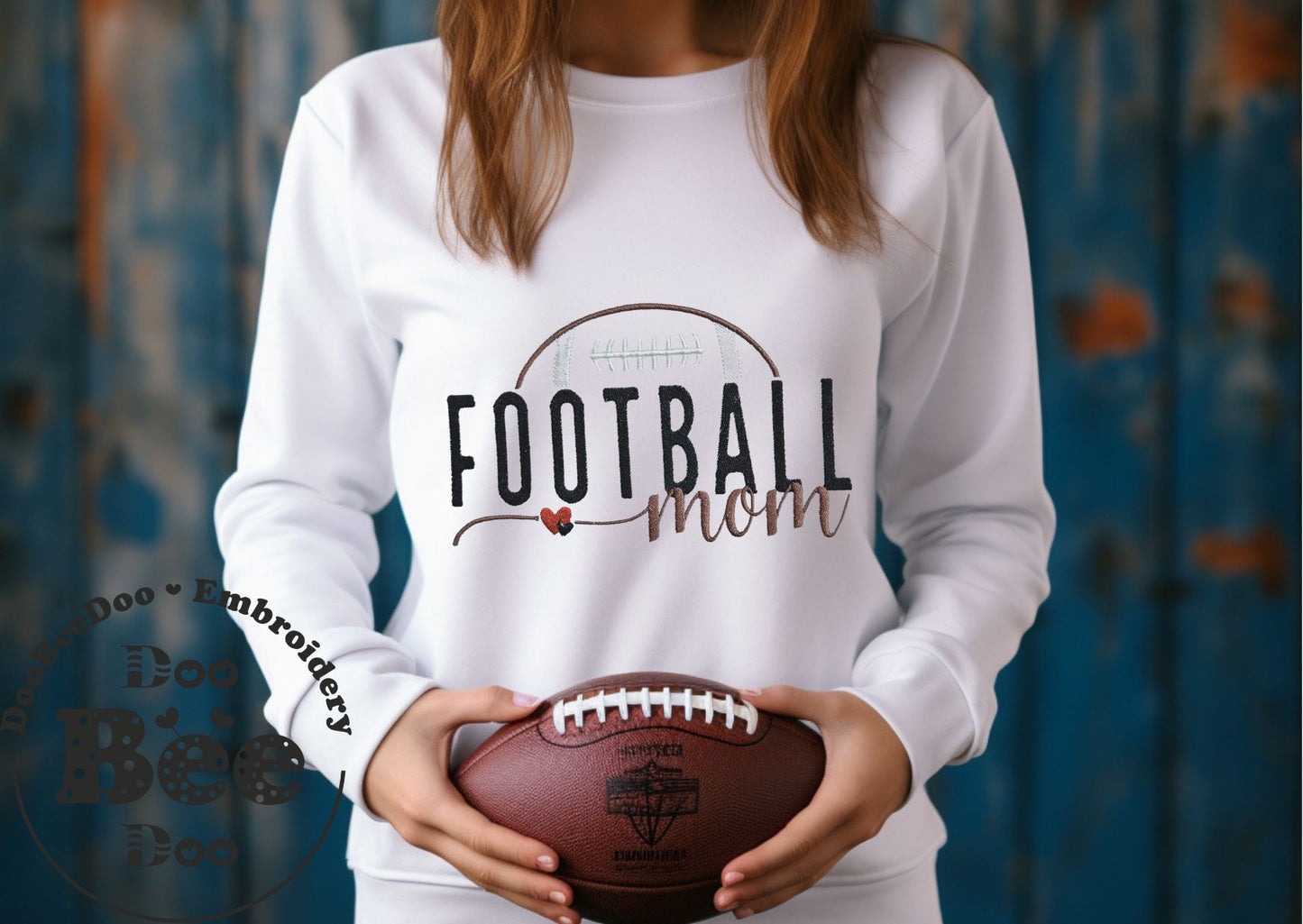 Football Mom - Fill Stitch - Machine Embroidery Designs