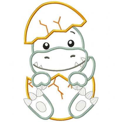 Baby Velociraptor in the Egg - Applique