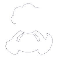 Little Boy Dinosaur - Applique - Machine Embroidery Design