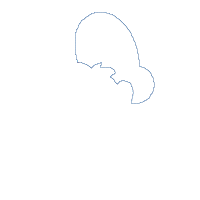 Donald Duck Face - Applique - Machine Embroidery Design