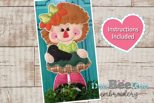 Rag doll with Bird - ITH Project - Machine Embroidery Design